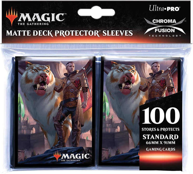 Ikoria: Lair of Behemoths - Lukka, Coppercoat Outcast Standard Deck Protector Sleeves 100ct for Magic: The Gathering