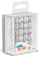 D6 Dice 12 mm Translucent - Clear (36)