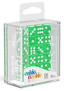 D6 Dice 12 mm Speckled - Green (36)