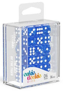 D6 Dice 12 mm Speckled - Blue (36)