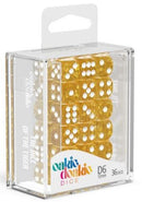 D6 Dice 12 mm Speckled - Orange (36)