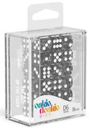 D6 Dice 12 mm Speckled - Black (36)