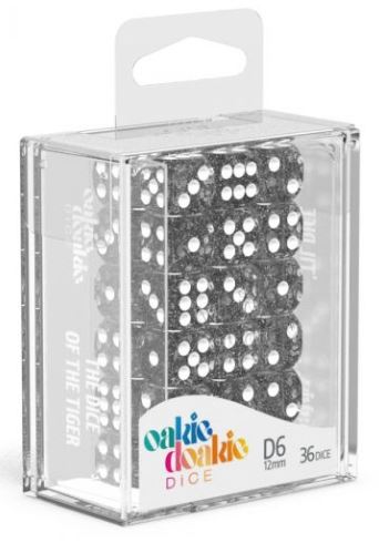 D6 Dice 12 mm Speckled - Black (36)