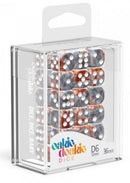 D6 Dice 12 mm Gemidice - Silver-Rust (36)