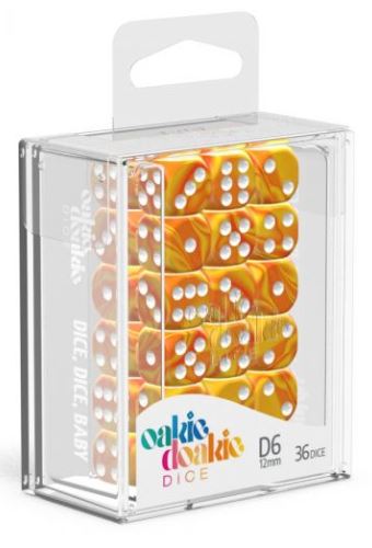 D6 Dice 12 mm Gemidice - Sunstone (36)