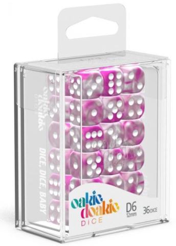 D6 Dice 12 mm Gemidice - Magnolia (36)