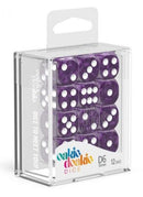 D6 Dice 16 mm Marble - Purple (12)