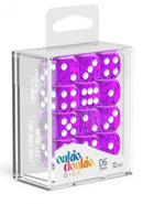 D6 Dice 16 mm Translucent - Purple (12)