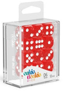 D6 Dice 16 mm Speckled - Red (12)
