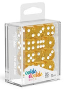 D6 Dice 16 mm Speckled - Orange (12)