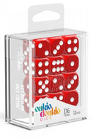 D6 Dice 16 mm Solid - Red (12)
