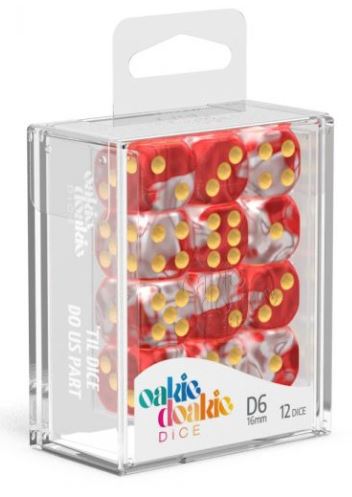 D6 Dice 16 mm Gemidice - Red Sky (12)