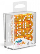 D6 Dice 16 mm Gemidice - Sunstone (12)