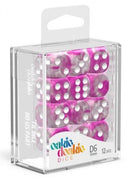 D6 Dice 16 mm Gemidice - Magnolia (12)