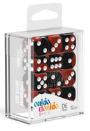 D6 Dice 16 mm Glow in the Dark - Lava (12)