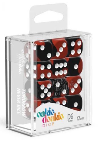 D6 Dice 16 mm Glow in the Dark - Lava (12)