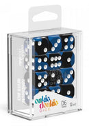 D6 Dice 16 mm Glow in the Dark - Deep Ocean (12)