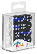 D6 Dice 16 mm Enclave - Sapphire (12)