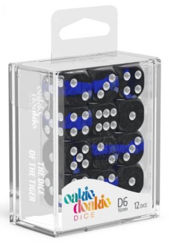 D6 Dice 16 mm Enclave - Sapphire (12)