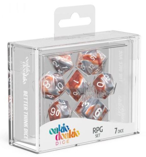 RPG Set Gemidice - Silver-Rust (7)
