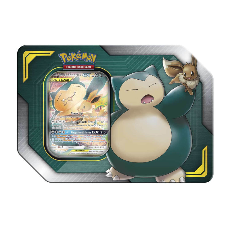TAG TEAM Tin (Eevee & Snorlax-GX) TAG TEAM Tin (Eevee & Snorlax-GX)