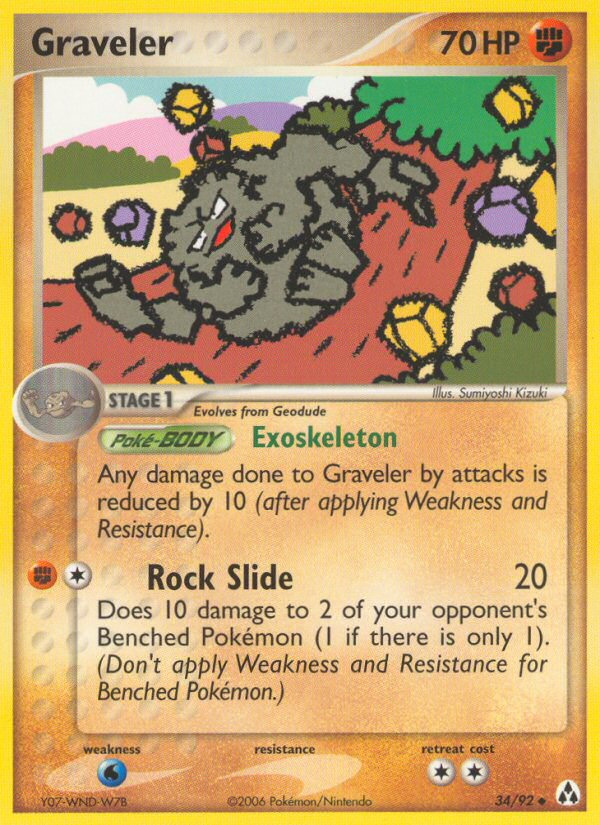 pokemon ex legend maker card list Graveler (34/92) [EX: Legend Maker]
