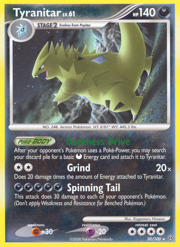 Tyranitar (30/100) (Theme Deck Exclusive) [Diamond & Pearl: Stormfront Tyranitar (30/100) (Theme Deck Exclusive) [Diamond & Pearl: Stormfront