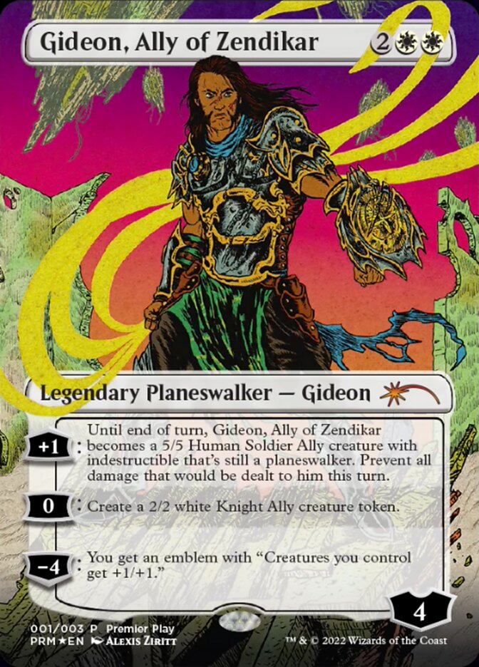 Gideon, Ally of Zendikar (Borderless) [Regional Championship Qualifier Gideon, Ally of Zendikar (Borderless) [Regional Championship Qualifier
