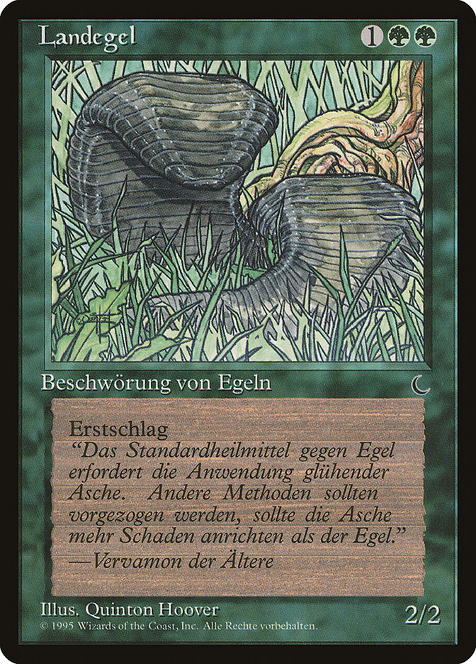 mtg german cards Land Leeches (German)