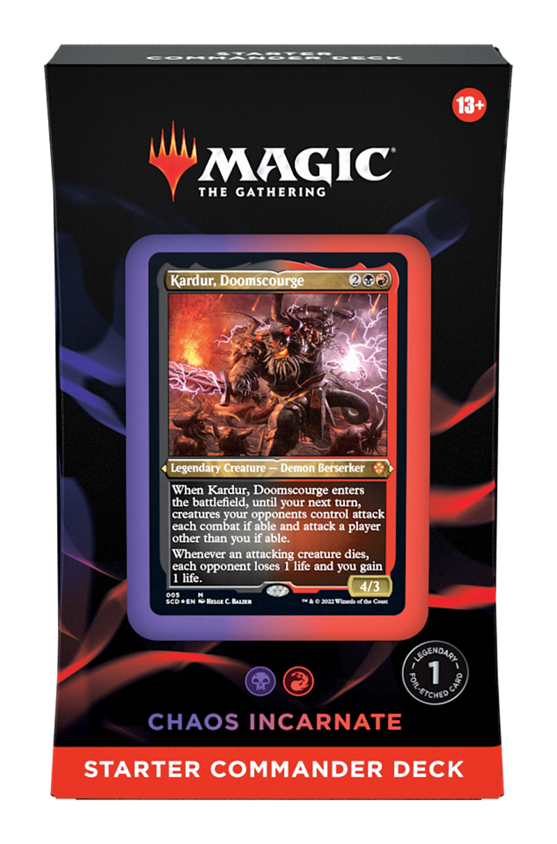 mtg commander decks card list Starter Commander Deck (Chaos Incarnate)