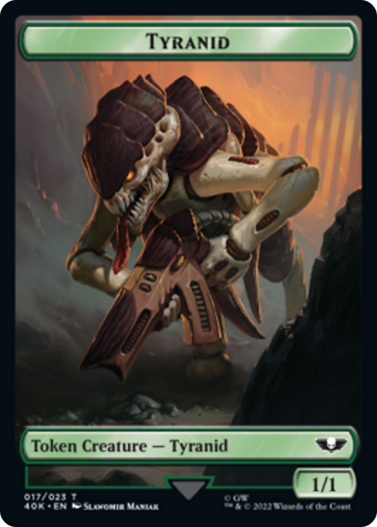 Tyranid (17) // Tyranid (18) Double-Sided Token [Warhammer 40,000 Tokens]
