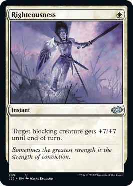 mtg jund cards Righteousness [Jumpstart 2022]