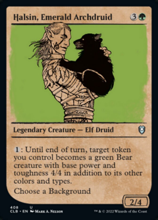 Halsin, Emerald Archdruid (Showcase) [Commander Legends: Battle for Ba Halsin, Emerald Archdruid (Showcase) [Commander Legends: Battle for Ba