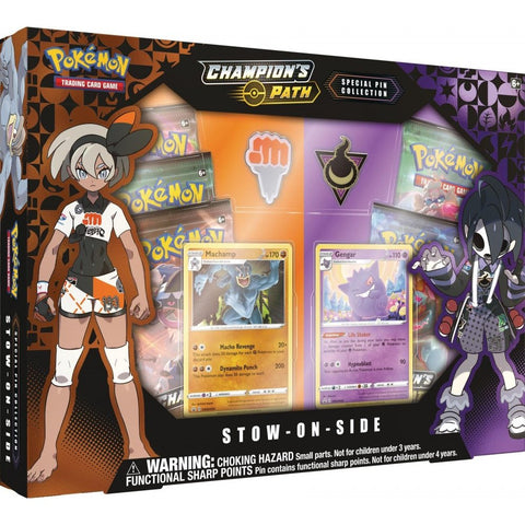 Champion's Path Stow-on-Side Pin Collection Pokemon TCG 5 Booster packs