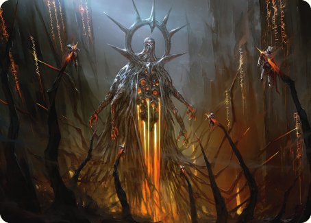 Solphim, Mayhem Dominus Art Card [Phyrexia: All Will Be One Art Series