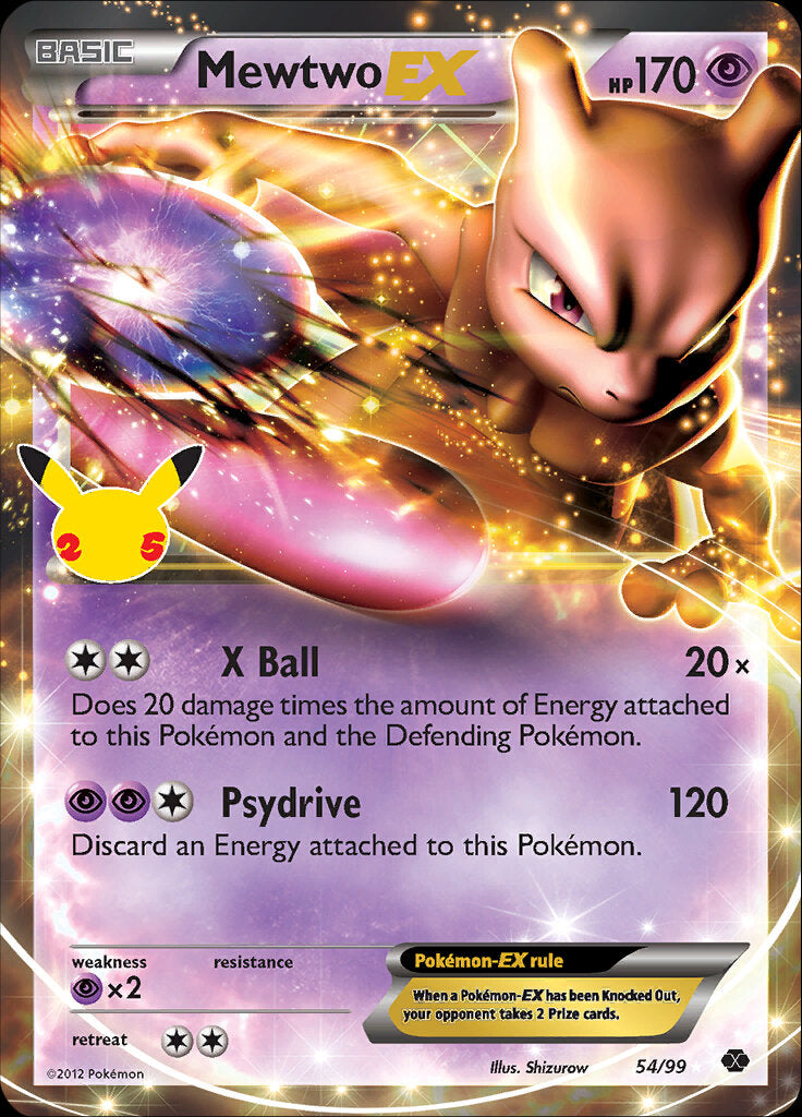 Mewtwo EX (54/99) [Celebrations: 25th Anniversary - Classic Collection Mewtwo EX (54/99) [Celebrations: 25th Anniversary - Classic Collection