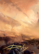 Plains 1 Art Card (Gold-Stamped Signature) [Zendikar Rising Art Series]