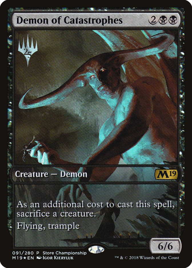 Demon of Catastrophes (Store Championship) (Full Art) [Core Set 2019 P Demon of Catastrophes (Store Championship) (Full Art) [Core Set 2019 P