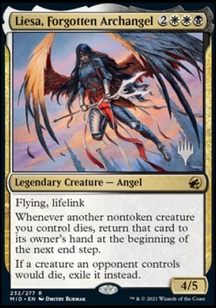 dragonstorm card list mtg Liesa, Forgotten Archangel (Promo Pack) [Innistrad: Midnight Hunt Prom