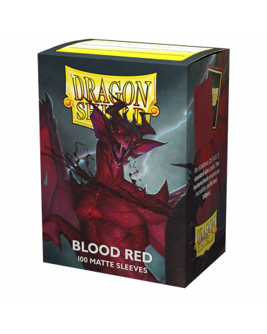 Dragon Shield Standard Matte Blood Red (100ct)