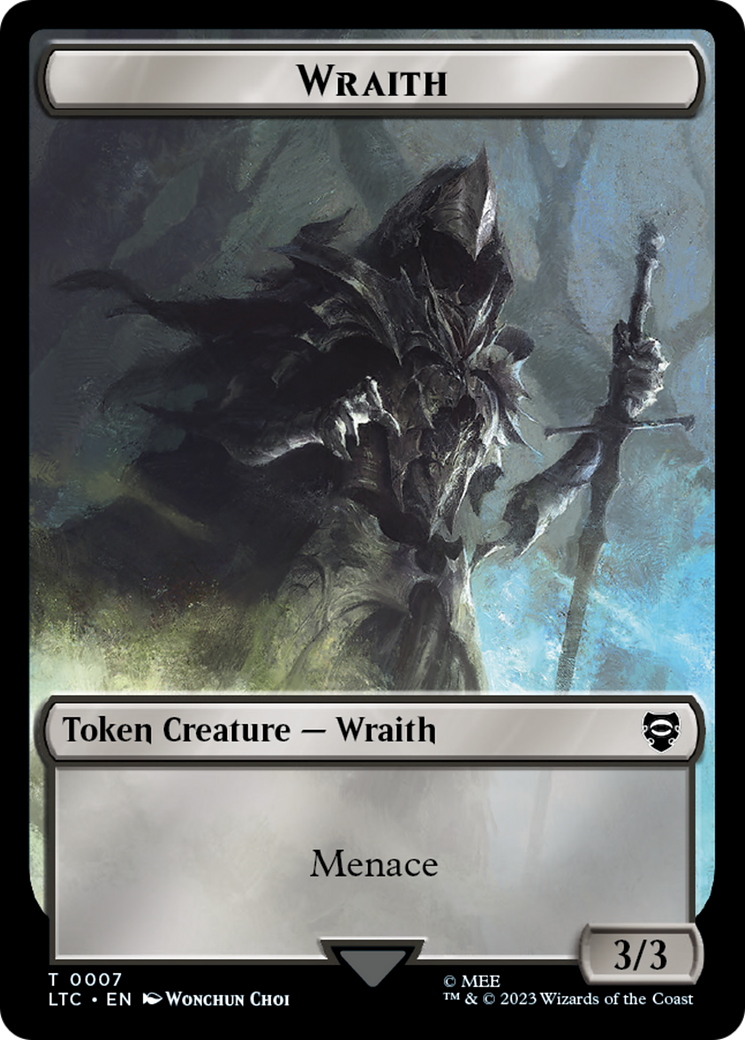 Goblin // Wraith Double-Sided Token [The Lord of the Rings: Tales of M