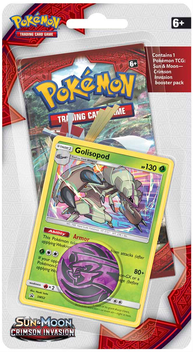 Sun & Moon: Crimson Invasion - Single Pack Blister (Golisopod) Sun & Moon: Crimson Invasion - Single Pack Blister (Golisopod)