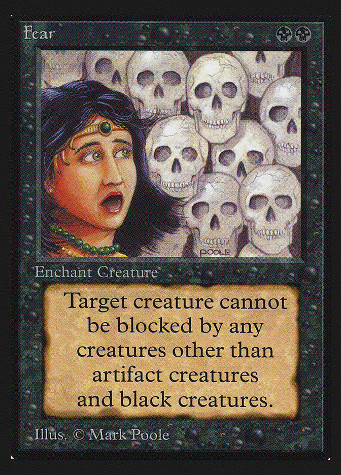 fear of mtg cards Fear [International Collectors' Edition]