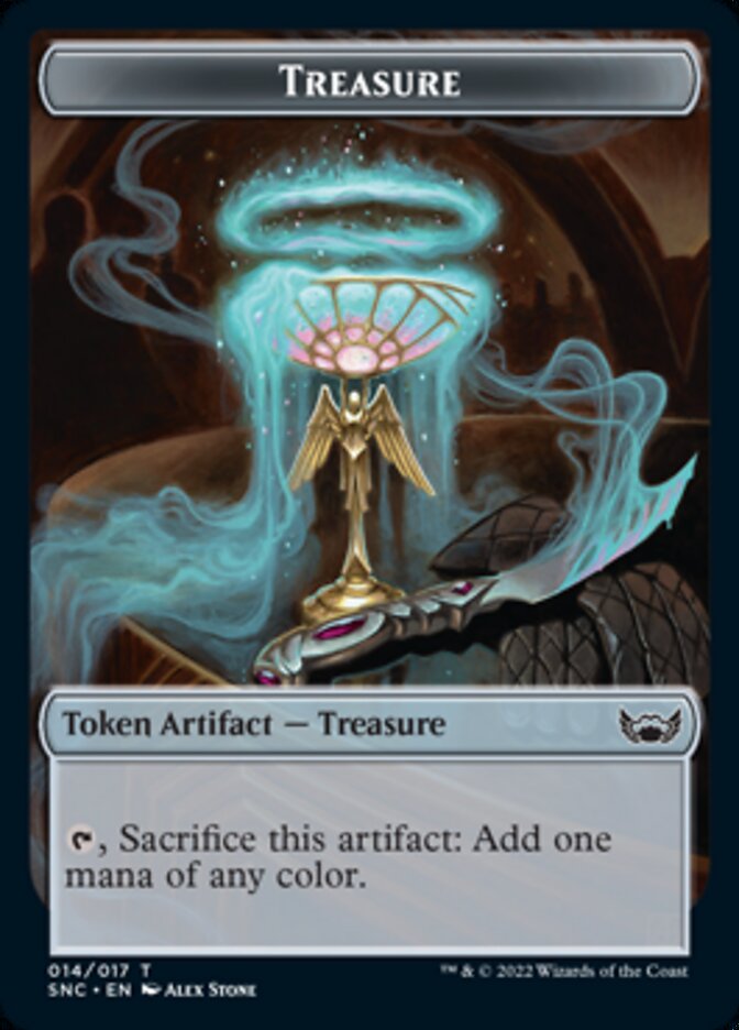 Treasure (014) // Wizard Double-Sided Token [Streets of New Capenna To Treasure (014) // Wizard Double-Sided Token [Streets of New Capenna To