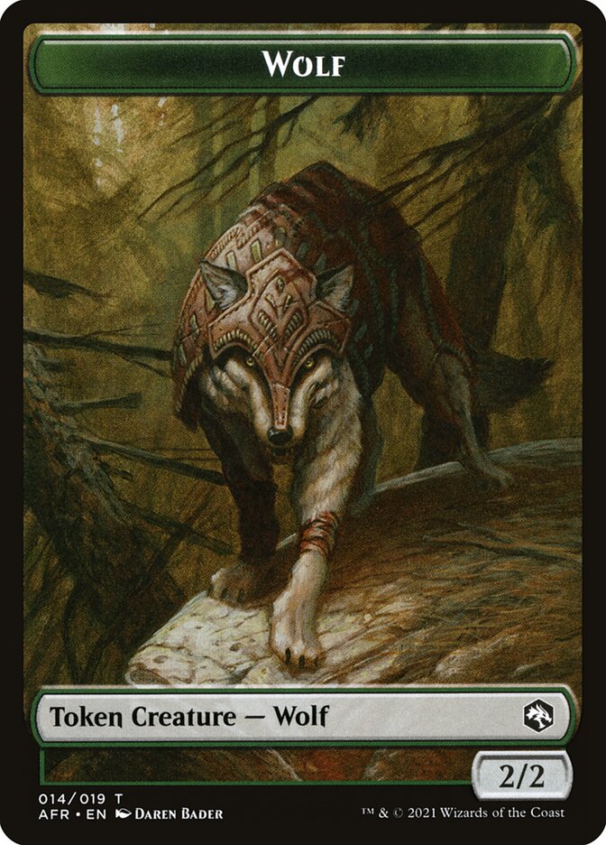 vecna cards mtg Wolf // Vecna Double-Sided Token [Dungeons & Dragons: Adventures in th