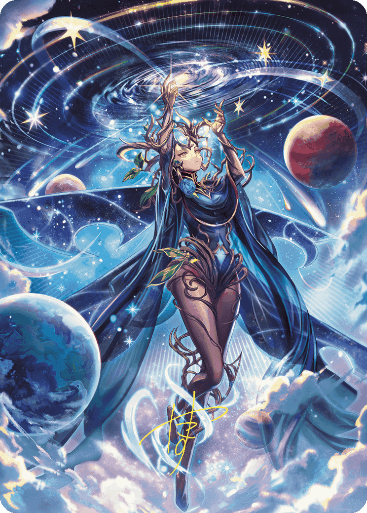 Omniscience Anime Art Card (Gold-Stamped Signature) [Wilds of Eldraine
