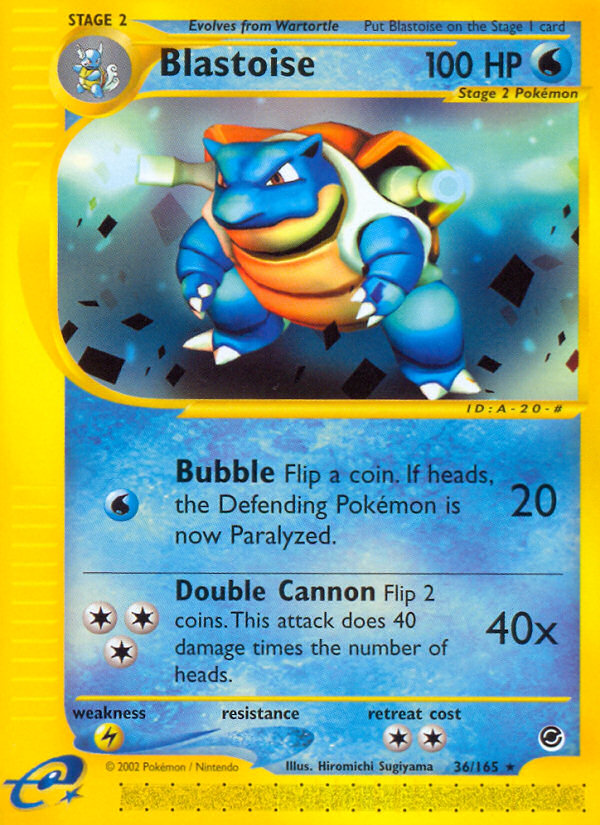 pokemon expedition base set card list Blastoise (36/165) [Expedition: Base Set]