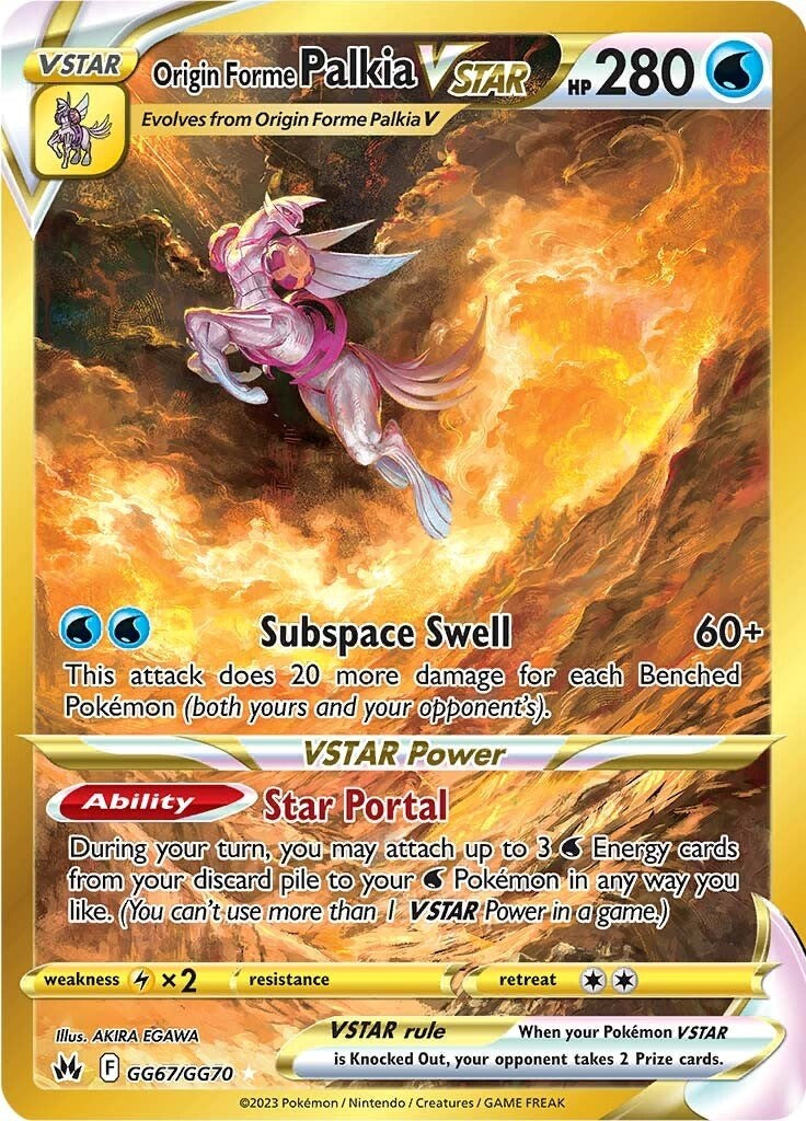 Origin Forme Palkia VSTAR (GG67/GG70) (Secret) [Sword & Shield: Crown Origin Forme Palkia VSTAR (GG67/GG70) (Secret) [Sword & Shield: Crown