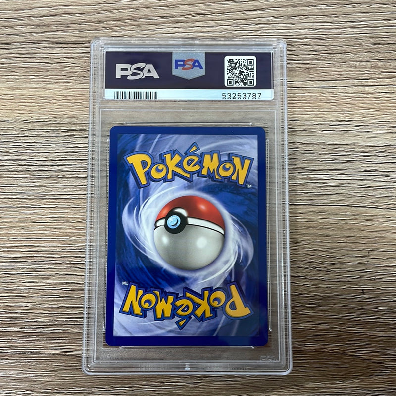 PSA 7 NM - Hitmonchan 7/102 1st Edition German (Nockchan) Base Set Pokemon Holo PSA 7 NM - Hitmonchan 7/102 1st Edition German (Nockchan) Base Set Pokemon Holo