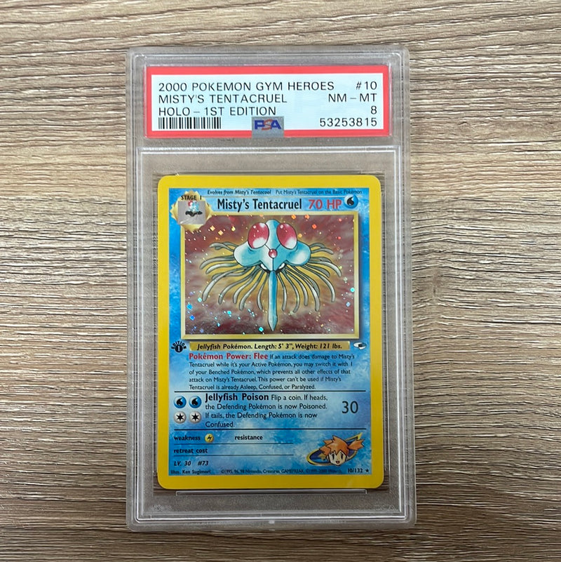 pokemon card tentacruel PSA 8 NM - MT